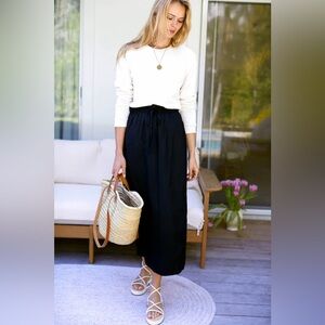 EMERSON FRY DRAWSTRING SKIRT - BLACK